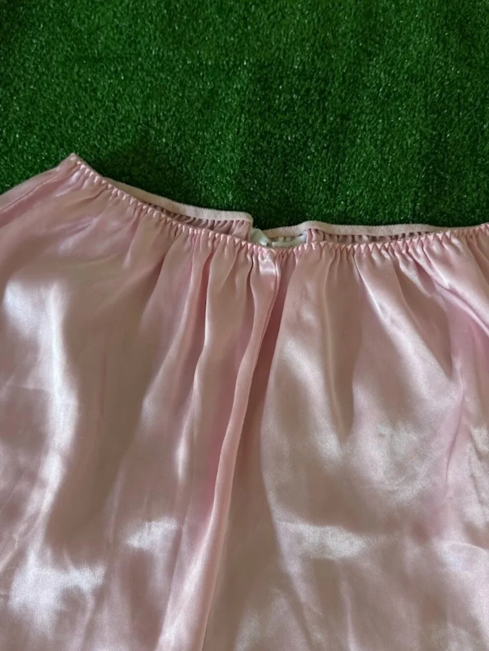 Secret Treasures High Waist Satin Light Pink Coquette Pajama Shorts Size L